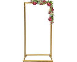 Bruiloft Boog - Decoratie Frame - Feest Aankleden - Stabiel Vierkant Design - 50 x 40 x 100 cm - Goud