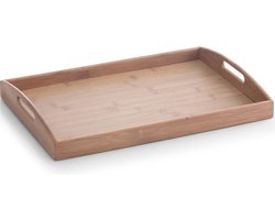 Bruine dienblad rechthoek bamboe hout 44 x 30 cm - Keukenbenodigdheden - Dranken serveren