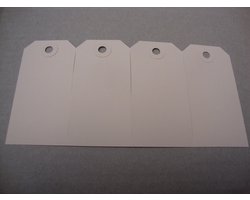 Bruine labels, 25 x 50 mm, 100 stuks