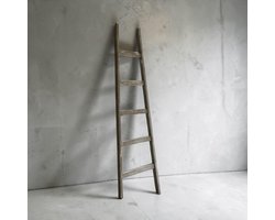 Bruine 'old look' decoratieladder