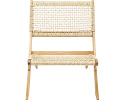 Bruine Rotan Klapstoel voor Buiten - Modern Gevlochten Buisstoel