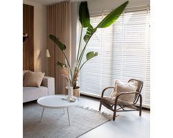 Bruine Rotan Loungestoel Boaz - 63x85xH72 cm