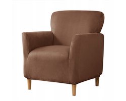 Bruine velours stoelen voor kleine fauteuils (maat S)