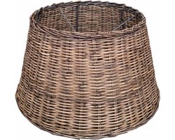 Bruin/Grey Rieten Lampenkap M - Vloerlamp - 40 cm doorsnee