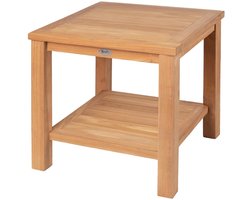 Brulo - Teak -lounge - Tuintafel - 70 x 70 cm - bijzettafel - tuin_ - tafel