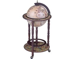 Brulo - Wereldbol - Globe - Globebar - barglobe - Livingstone 33 cm