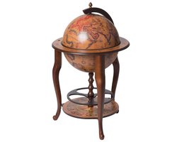 Brulo - Wereldbol - Globe - Globebar - barglobe Montecorvino 45 cm