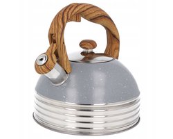 Brunbeste Marmor Theepot 2,5L - Gas & Inductie, Grijze Marmerlook