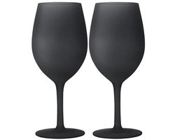 Brunner Wijnglazen Blacksatin - Duurzaam en krasbestendig - Campingglas - Stapelbaar - Vaatwasser bestendig - 2 Stuks