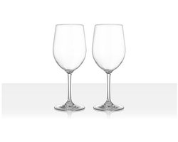 Brunner Wijnglazen Cuvee Wit - Duurzaam en krasbestendig - Campingglas - BPA-vrij - Vaatwasser bestendig - 2 Stuks