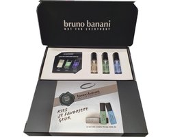 Bruno Banani for men - Geschenkset - Kies je favoriete geur... - 3x 7 ml eau de toilettes