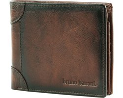 bruno banani Leren Portemonnee Wallet Brown Bruine
