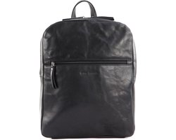 bruno banani Leren Vrije tijd rugzak Rugzak Backpack Black Zwart