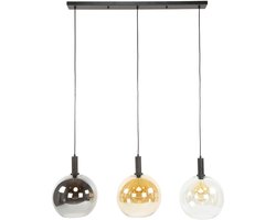 Bruno hanglamp tricolore 3-lichts - artic zwart