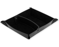 Brute Strength - Leren Opbergmandje 25 x 22 cm - Zwart - Bakjes Opbergen - Schaaltje - Opberg mandjes