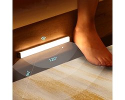 Brylight - Nachtlampje Volwassenen - 50CM - Slaapkamer Bed Verlichting- Draadloos met Sensor- led balk - Wandlamp Oplaadbaar - Lamp - Oplaadbaar - Zonder Boren - Onderbouw Verlichting - Keukenverlichting Onderbouw Led - Nachtlampje kinderen