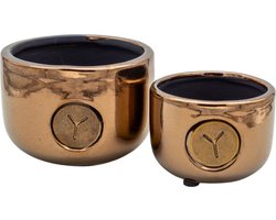 Brynxz Candlecups Basic Gold - Kaarshouders Kaarscups Interieur Woondecoratie - Gouden Kaarspotjes Decoratie - Kaarslicht Sfeer - Kaarsen Branden