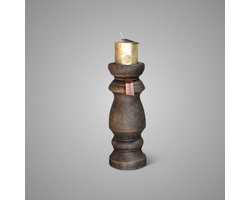 Brynxz - Candleholder - Kandelaar - Majestic Brown - L - D.12 H.32