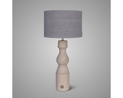 Brynxz - Lamp - Tafellamp - Baluster - L - Taupe - D.12 H.53