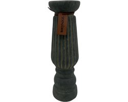 Brynxz Luxe Majestic Vintage Kandelaar - Grijs - Maat L Hoogte 32 cm - Candleholder