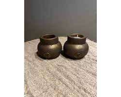 Brynxz Theelichthouder Majestic Brown- sfeervol- woondecoratie- cadeau- Moederdag