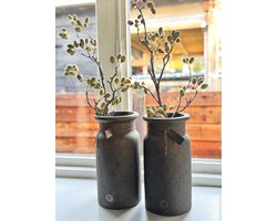 Brynxz - Vaas - Cylinder - With Neck - Majestic Brown - D.17 H.32 - M