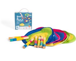 BS Toys Activiteit Eilanden - Hout - Buitenspeelgoed - Vanaf 4 jaar - Actief Spel - 15-delig