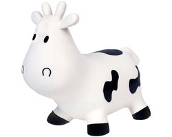 BS Toys Skippydier - Springkoe Jumpbal - Speelgoed Hopperbal - Jumping Dieren - Bounce bal koe - Kinderspeelgoed - Speelgoed 2 Jaar - Inclusief Pomp - Tot 50 kg Gewicht - Cadeau kind