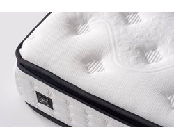 BSS Bedding Basel - Matras - Orthopedisch Matras - 200x200 cm - 30 cm Dik - Inclusief Kussen - 7 Zones - Geïntegreerde Topmatras - Hypoallergeen