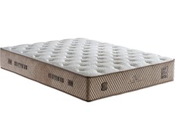 BSS Bedding Clima Naturel - Matras - Matras 140 x 200 cm - Hoogte 30 cm - Matrassen - Zeer Ademende Evenwichtige Ondersteuning - Ademend, Stevig, Comfortabel – Ergonomisch