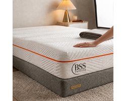 BSS Bedding Elite - Matras - 90x200 - 22 cm Dik - 7 Zone Memory Foam - 50 nachten proefslapen - OEKE-TEX