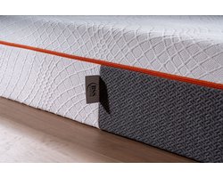 BSS Bedding Initial Matras - Matras - 90x200 cm - 18 cm Hoog - Traagschuim Matras met Gel Memory Foam - Enkelzone Ondersteuning - Anti-Slip Bodem - Rolmatras in Doos