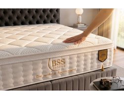BSS Bedding Matras - Matras - Orthopedisch Matras - 90x200 cm - 30 cm Dik - 7 Zones - Geïntegreerde Topmatras - Hypoallergeen