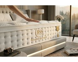 BSS Bedding Sydney - Pocketvering Matras 180x200 cm - H3 Medium - 30 cm Hoog - Inclusief Kussen - 7 Zones - Orthopedisch Matras - Rolmatras met Comfortschuim