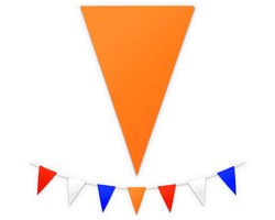 BTH - Slingers - Rood-Wit-Blauw-Oranje - Slingers Verjaardag - Vlaggenlijn - Verjaardag Versiering - Verjaardag - 1 Stuk