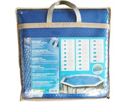Bubbelafdekking voor houten zwembad - UBBINK - Rechthoekig 350x650 - Blauw - 400 micron
