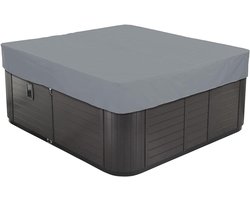 Bubbelbad Afdekking - Spa Cover - Buitenmeubels Beschermen - Waterdicht Oxford Stof - 244x244x30cm - Grijs