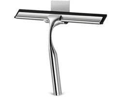 BUDDLEY Douchewisser RVS - Luxe Raamtrekker - Trekker Douche - Wisser - Wisser badkamer - Met ophanghaak - Raamwisser - Raamtrekkers - Chrome - Raam Wisser - Chroom - Douche Wisser