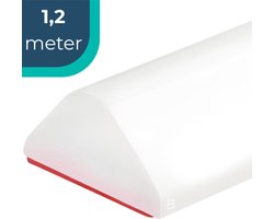 BUDDLEY Waterstopper 120cm - Zelfklevend - Douche Dorpel - Drempel - Waterdorpel - Douchedrempel - Anti-lek - Douchestrip - Waterkering - Douchecabine - Badkamer Siliconenstrip - Drempel Strip - Flexibele - Siliconen - Wit