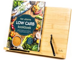 Budu Boekenstandaard – Boekenhouder – Book holder – Boekenstandaard bamboe hout – Tablethouder – Leesstandaard – Verstelbaar (5 standen)