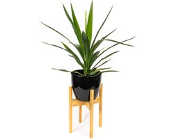 Budu Plantenstandaard binnen – Plantenhouder – Plantenrek – Uitschuifbaar - Bloempot standaard - Bamboe Hout - Ø 20 tot 30 cm