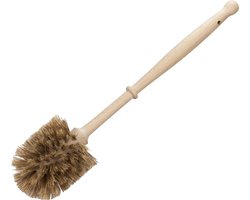 Buemag houten wc/toiletborstel - bruin - 36 cm - Toilet/badkameraccessoires wc-borstels
