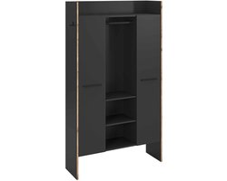 Bueno Garderobekast Basalt Melamine Trim NoxOak NB - 37x105x189cm