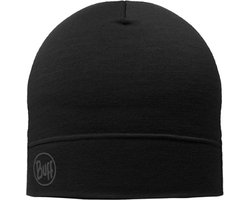 BUFF® Merino Lightweight Beanie SOLID BLACK - Muts