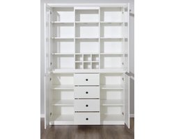 Buffetkast Brandson Baxter | 120 x 41 x 194 cm | Wit
