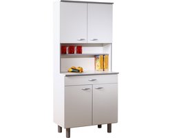 Buffetkast Easy 4 deuren & 1 lade - wit
