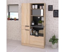 Buffetkast Fumay met 2 deuren & 2 lades - eikdecor/betonlook