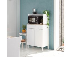 Buffetkast James Wit 72 x 40 x 126 cm