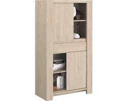 Buffetkast Porto 90cm met 2 deuren & 1 lade - jackson eik
