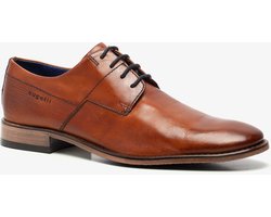 Bugatti leren heren veterschoenen - Cognac - Maat 41